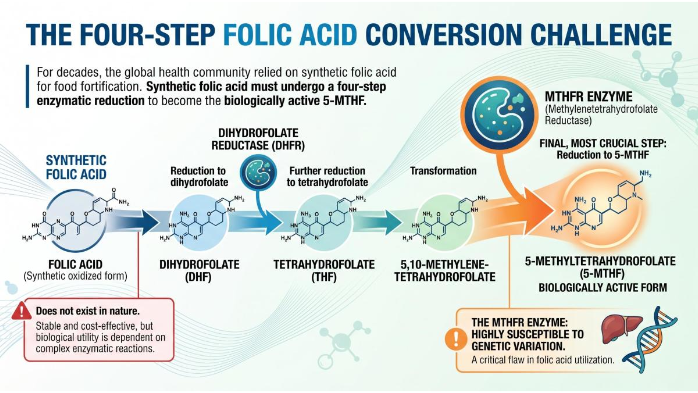 Four-Step Conversion by L-5-MTHF Ca